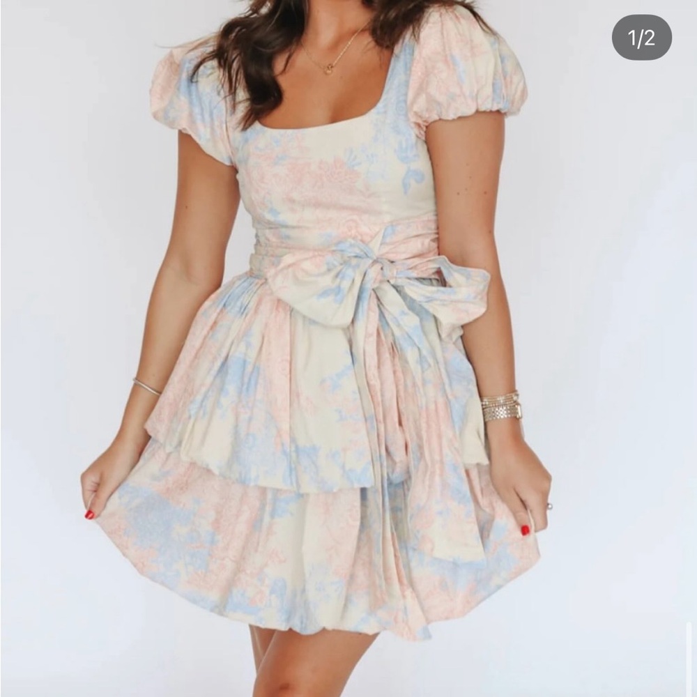 Floral Puff Sleeve Dress